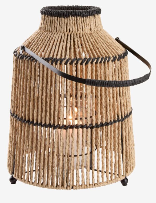 Lantern MAALTHE D.27xH35cm natural/black - Image 4