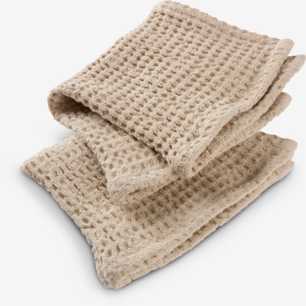 Dishcloth EVIN W28xL28cm 2pcs/pk beige - Image 2