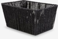 Basket LARSEMIL W23xL33xH17cm black
