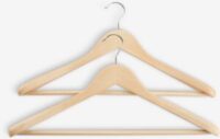 Hangers SIGFRID L45cm wood f/coat 2pcs/pk