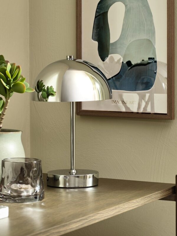 Battery lamp KENT D.16xH25cm chrome - Image 5
