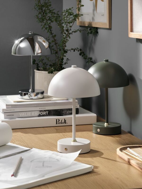 Battery lamp KENT D.16xH25cm chrome - Image 3