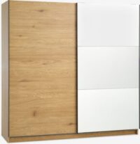 Warm oak+Mirror glass