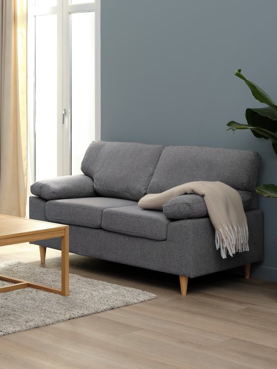 grey 2 seater sofa gedved - jysk