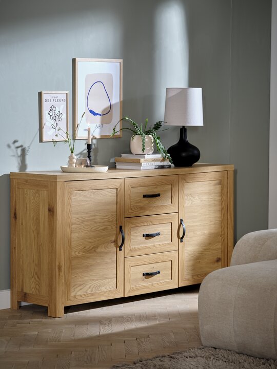 warm oak sideboard elegant - jysk
