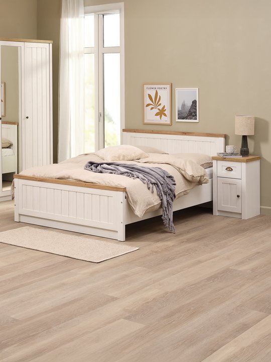 markskel bedroom modern white oak set malta - jysk