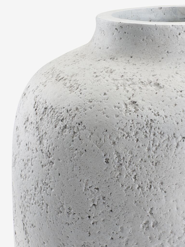 Vase ROLAND D.23xH38cm light grey